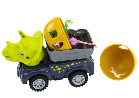 Auto Dinozaur Z Jajem Samochód Z Przyczepą Figurki Zestaw 4 ele. Auto Dinozaur Z Jajem Samochód Z Przyczepą Figurki Zestaw 4 ele.