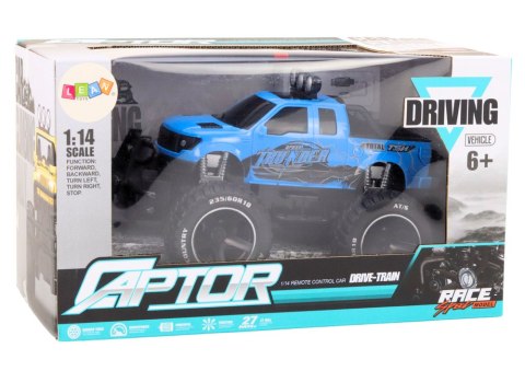 Auto Terenowe RC 1:14 Niebieskie Na Pilota Gumowe Koła Auto Terenowe RC 1:14 Niebieskie Na Pilota Gumowe Koła