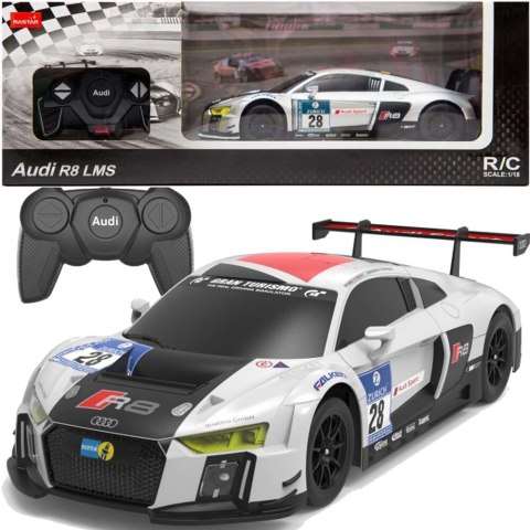 Auto R/C 1:24 Zdalnie Sterowane Sportowe AUDI R8 LMS Białe Auto R/C 1:24 Zdalnie Sterowane Sportowe AUDI R8 LMS Białe