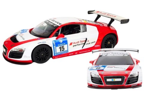 Auto R/C 1:24 Zdalnie Sterowane Sportowe AUDI R8 LMS Białe Auto R/C 1:24 Zdalnie Sterowane Sportowe AUDI R8 LMS Białe