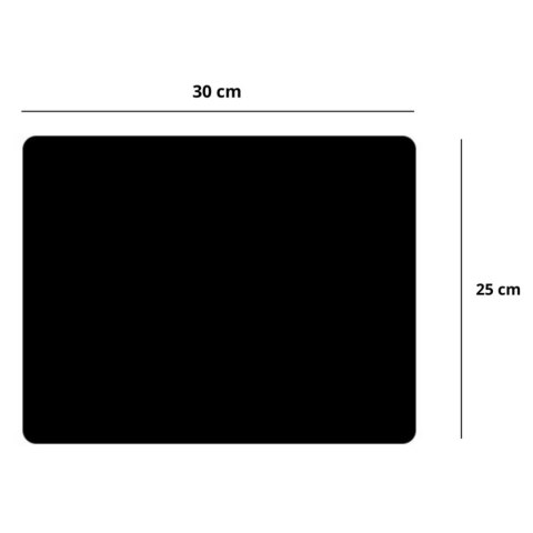 Podkładka Pod Mysz Antypoślizgowa Czarna 30x25cm Podkładka Pod Mysz Antypoślizgowa Czarna 30x25cm