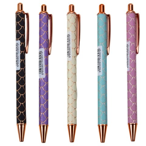Długopis Metalowy Automatyczny Efekt Łuski Niebieski Tusz 1.0mm Długopis Metalowy Automatyczny Efekt Łuski Niebieski Tusz 1.0mm