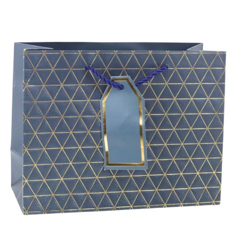 Torba Prezentowa Geometryczna Złote Linie 23 x 18 x 10 cm Torba Prezentowa Geometryczna Złote Linie 23 x 18 x 10 cm