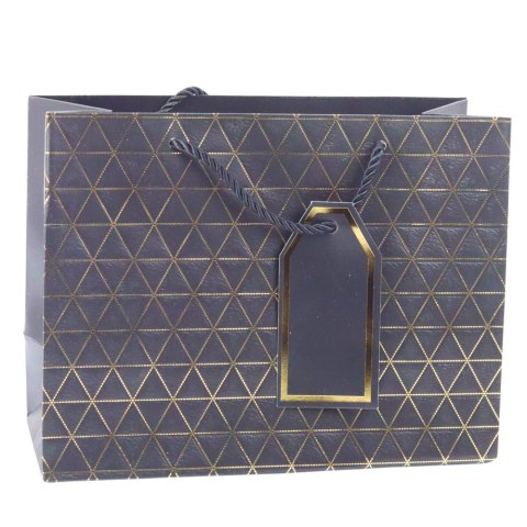 Torba Prezentowa Geometryczna Złote Linie 23 x 18 x 10 cm Torba Prezentowa Geometryczna Złote Linie 23 x 18 x 10 cm