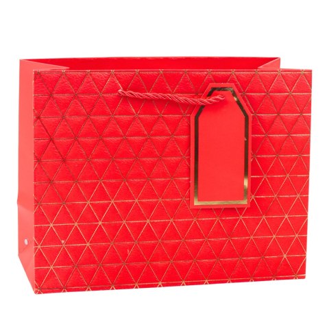 Torba Prezentowa Geometryczna Złote Linie 23 x 18 x 10 cm Torba Prezentowa Geometryczna Złote Linie 23 x 18 x 10 cm