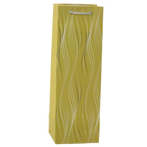 Torba Prezentowa Na Butelkę Połyskujące Fale 35 x 12 x 9 cm Torba Prezentowa Na Butelkę Połyskujące Fale 35 x 12 x 9 cm