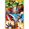 Puzzle - 3x80 - Dni pełne akcji - Disney Marvel The Avengers Trefl 34883