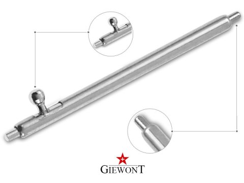 TELESKOP GIEWONT STALOWY 22 MM DO PASEK/BRANSOLETA SMARTWATCH GWT22 TELESKOP GIEWONT STALOWY 22 MM DO PASEK/BRANSOLETA SMARTWATCH GWT22