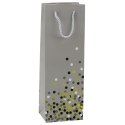 Torba Prezentowa Na Butelkę Wino W Kropki 36 x 12 x 9cm Torba Prezentowa Na Butelkę Wino W Kropki 36 x 12 x 9cm
