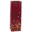 Torba Prezentowa Na Butelkę Wino W Kropki 36 x 12 x 9cm Torba Prezentowa Na Butelkę Wino W Kropki 36 x 12 x 9cm