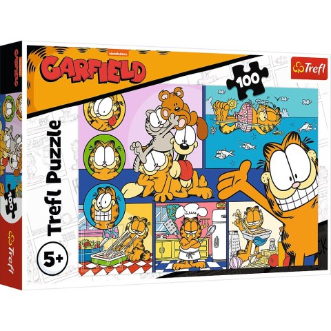 Puzzle - 100 - Leniwy Garfield Trefl 16521 Puzzle - 100 - Leniwy Garfield Trefl 16521