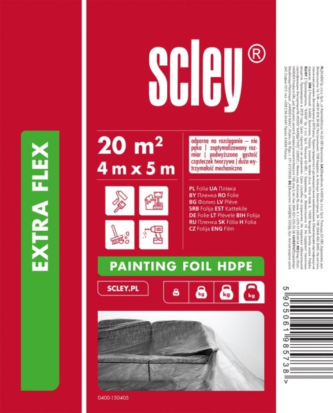 Folia ochronna Extra Flex HDPE (4 x 5 m) Folia ochronna Extra Flex HDPE (4 x 5 m)
