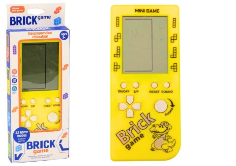 Gra Elektroniczna Konsola Tetris Brick Game 23 Poziomy Żółta Gra Elektroniczna Konsola Tetris Brick Game 23 Poziomy Żółta