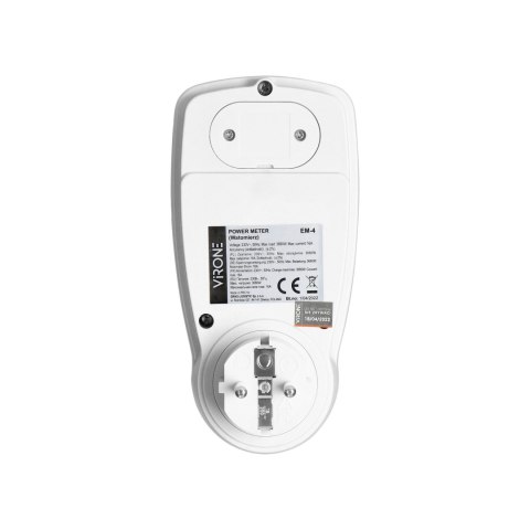 Jednotaryfowy watomierz, kalkulator energii z wyświetlaczem LCD, jedna taryfa, wbudowany akumulator Jednotaryfowy watomierz, kalkulator energii z wyświetlaczem LCD, jedna taryfa, wbudowany akumulator