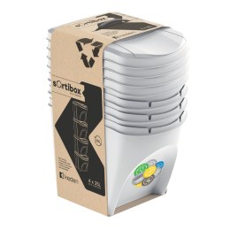 Kosz na śmieci SORTIBOX 4x25L-popiel IKWB25S4-427C
