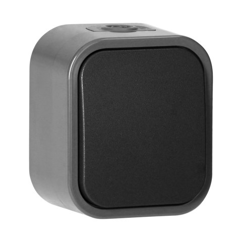 Łącznik n/t jednobiegunowy B2, 10A, 250V, IP54, WNT-1B2, szary/czarny Łącznik n/t jednobiegunowy B2, 10A, 250V, IP54, WNT-1B2, szary/czarny