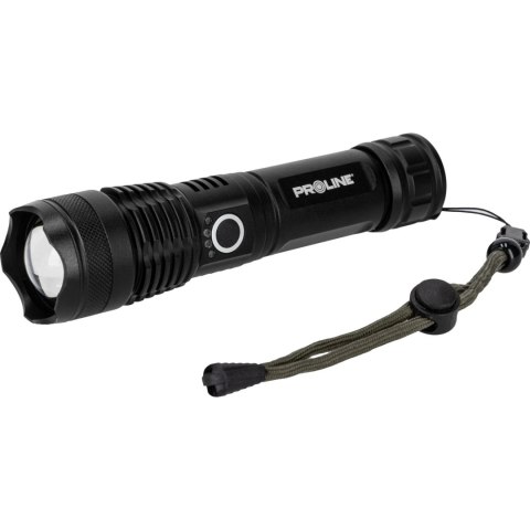 Latarka alu. usb-c, 600 lm, zoom, 5 tryb. świecenia, proline Latarka alu. usb-c, 600 lm, zoom, 5 tryb. świecenia, proline