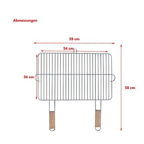 Ruszt grillowy 54x34cm Master Grill MG255 Ruszt grillowy 54x34cm Master Grill MG255
