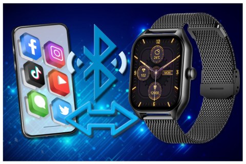 SMARTWATCH UNISEX Rubicon RNCF03 - ROZMOWY BLUETOOTH, ALWAYS ON DISPLAY (sr049g) SMARTWATCH UNISEX Rubicon RNCF03 - ROZMOWY BLUETOOTH, ALWAYS ON DISPLAY (sr049g)