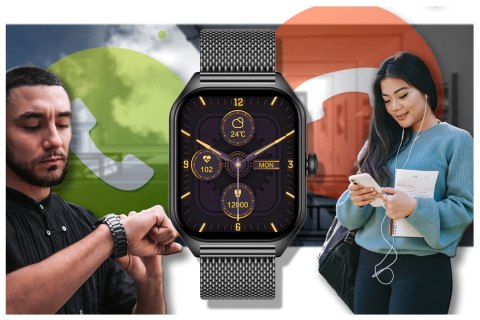 SMARTWATCH UNISEX Rubicon RNCF03 - ROZMOWY BLUETOOTH, ALWAYS ON DISPLAY (sr049g) SMARTWATCH UNISEX Rubicon RNCF03 - ROZMOWY BLUETOOTH, ALWAYS ON DISPLAY (sr049g)