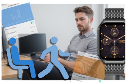SMARTWATCH UNISEX Rubicon RNCF03 - ROZMOWY BLUETOOTH, ALWAYS ON DISPLAY (sr049g) SMARTWATCH UNISEX Rubicon RNCF03 - ROZMOWY BLUETOOTH, ALWAYS ON DISPLAY (sr049g)