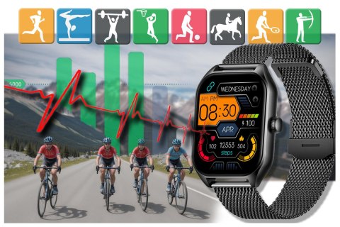 SMARTWATCH UNISEX Rubicon RNCF03 - ROZMOWY BLUETOOTH, ALWAYS ON DISPLAY (sr049g) SMARTWATCH UNISEX Rubicon RNCF03 - ROZMOWY BLUETOOTH, ALWAYS ON DISPLAY (sr049g)