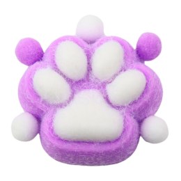 Gniotek Kocia Łapka Zabawka Antystresowa Sensoryczna Sierść Squishy Fioletowa