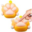 Gniotek Kocia Łapka Zabawka Antystresowa Sensoryczna Sierść Squishy Żółta