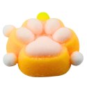 Gniotek Kocia Łapka Zabawka Antystresowa Sensoryczna Sierść Squishy Żółta
