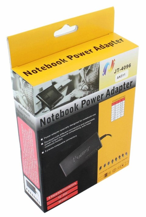 AK311 Zasilacz do laptopa uniwersalny AK311 Zasilacz do laptopa uniwersalny