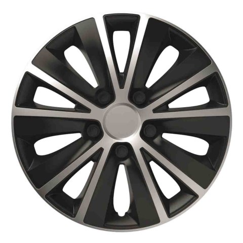 Kołpak samochodowy czarno srebrny rapide 15" cali Kołpak samochodowy czarno srebrny rapide 15" cali