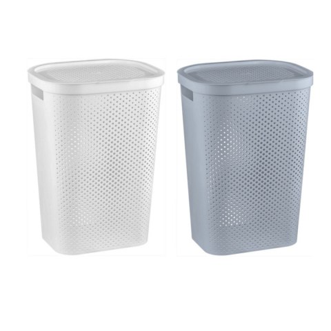 Kosz na bieliznę Curver Infinity 60L biały Kosz na bieliznę Curver Infinity 60L biały
