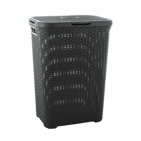 Kosz na bieliznę Curver Natural Style 40L ciemnySz Kosz na bieliznę Curver Natural Style 40L ciemnySz