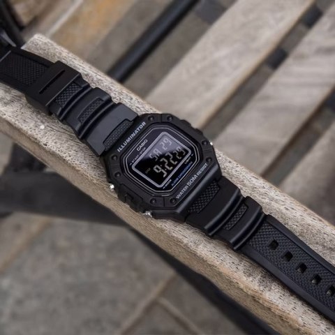 ZEGAREK MĘSKI CASIO W-218H-1B + BOX ZEGAREK MĘSKI CASIO W-218H-1B + BOX