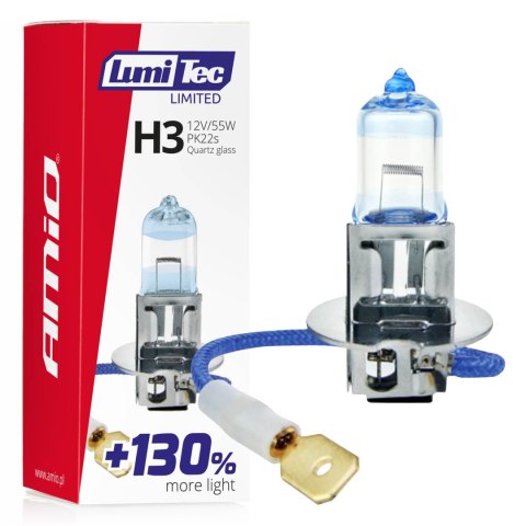 Żarówka halogenowa h3 12v 55w lumitec limited +130% amio-02131 Żarówka halogenowa h3 12v 55w lumitec limited +130% amio-02131