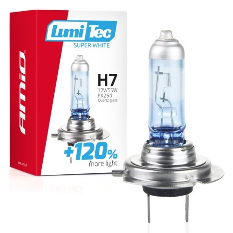 Żarówka halogenowa h7 12v 55w lumitec super white +120% amio-02138 Żarówka halogenowa h7 12v 55w lumitec super white +120% amio-02138