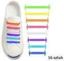 DA10B Sznurowadła silikonowe bez wiązania rainbow
