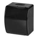 Gniazdo pojedyncze 2P+Z Schuko AQUATIC, IP44, czarne Gniazdo pojedyncze 2P+Z Schuko AQUATIC, IP44, czarne