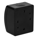 Gniazdo pojedyncze 2P+Z Schuko AQUATIC, IP44, czarne Gniazdo pojedyncze 2P+Z Schuko AQUATIC, IP44, czarne