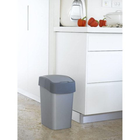 Kosz na śmieci Curver Flip Bin 25L srebrny Kosz na śmieci Curver Flip Bin 25L srebrny