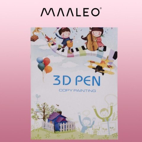 Książka z szablonami do długopisu 3D Maaleo 22734 Książka z szablonami do długopisu 3D Maaleo 22734