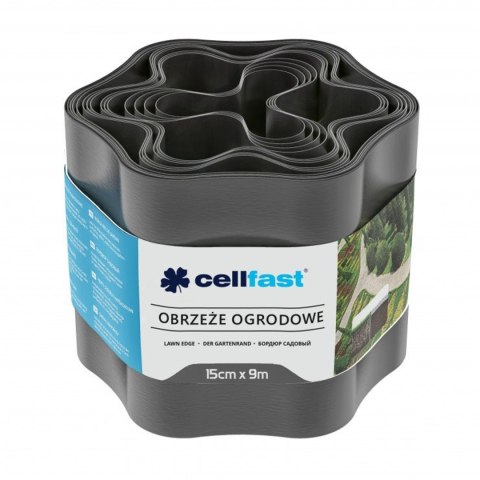 Obrzeże ogrodowe 15cm x 9m Cellfast grafitowe Obrzeże ogrodowe 15cm x 9m Cellfast grafitowe