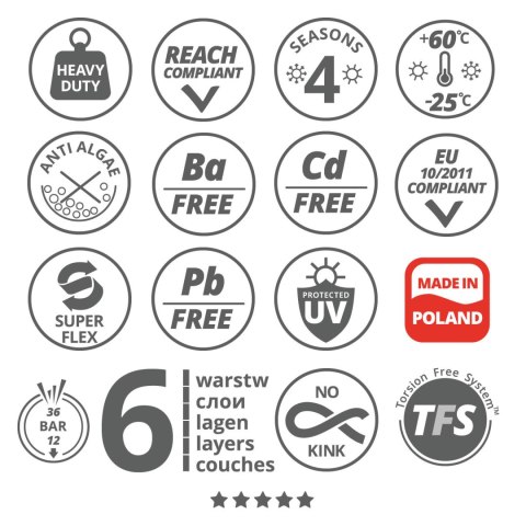 Wąż ogrodowy Vartco Hoppy 1/2" 30m