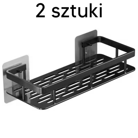 DA264 2x półka łazienkowa pod prysznic czarna DA264 2x półka łazienkowa pod prysznic czarna