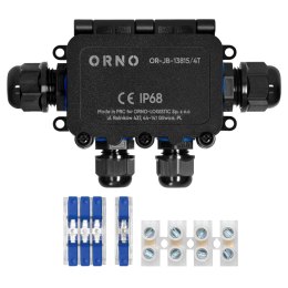 Puszka n/t HD IP68, 0,5-6,0mm? ,2 dławnice M20, 2 dławnice M16, układ T