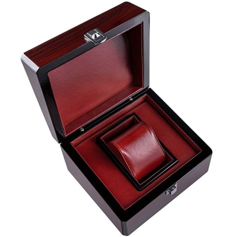 PUDEŁKO NA ZEGAREK DREWNIANE MAHOŃ PREMIUM PDR-2 PUDEŁKO NA ZEGAREK DREWNIANE MAHOŃ PREMIUM PDR-2