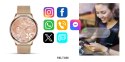 SMARTWATCH DAMSKI VELTORI VT300-1 ZŁOTA BRANSOLETA