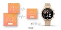 SMARTWATCH DAMSKI VELTORI VT310-1 ZŁOTA BRANSOLETA + RÓŻOWY PASEK SILIKONOWY
