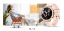 SMARTWATCH DAMSKI VELTORI VT310-1 ZŁOTA BRANSOLETA + RÓŻOWY PASEK SILIKONOWY