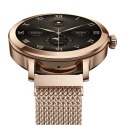 SMARTWATCH DAMSKI VELTORI VT340-1 ZŁOTA BRANSOLETA + RÓŻOWY PASEK SILIKONOWY